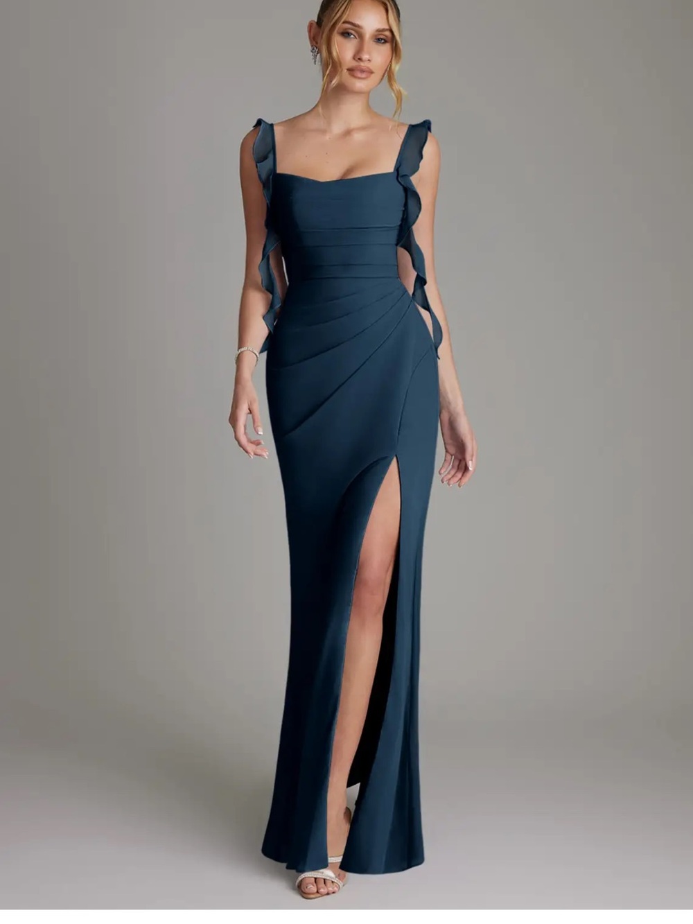 Azazie Jessamine Dark Navy